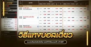 แทงบอลเดี่ยว ufabet